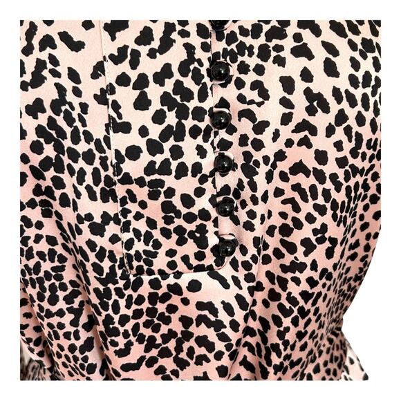 Equipment Temera Leopard Shirtdress Blush Size Large - Picture 10 of 13